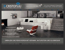 Tablet Screenshot of cristofoli.ch